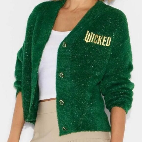 Wicked Jackets & Blazers - Target Wicked Jacket - Katie Kime Logo Graphic Cardigan - Emerald Green